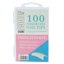 The Edge French White Tips Assorted - Pk100