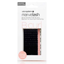 Salon System Marvelash Lash Extensions B Curl 0.05 (Ultra Fine) - Assorted (8,9,10,11,12mm)