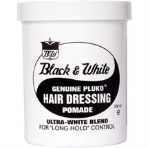 Black & White Pluko Hairdressing Pomade 198g - Normal