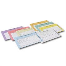 Beauty Record Cards Pk100 (Pale Yellow)
