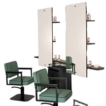 Salon Ambience Oxford Styling Unit With Three Shelves & Footrest