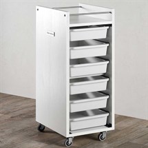 Salon Ambience Glam Trolley - White Ash